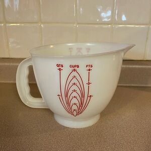 Vintage Tupperware Measuring Cup with Red Markings